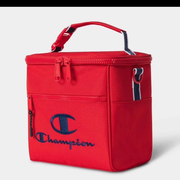 NWOT champion Men's Sweatshirt WITH match insulated lunchbox Size L. Bundle!! - Picture 10 of 13